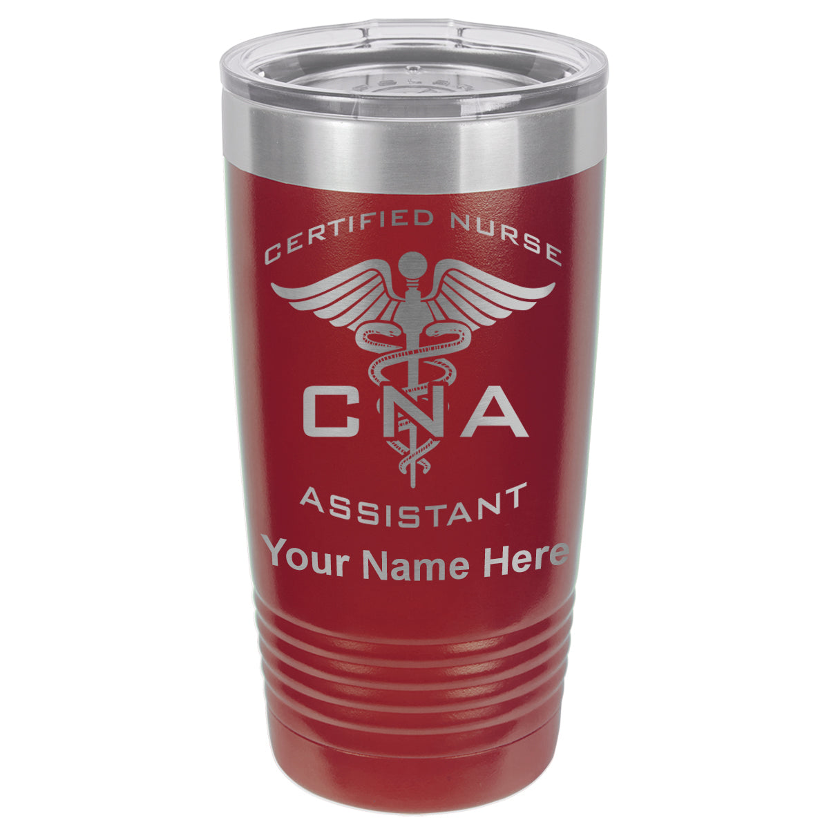 20oz Vacuum Insulated Tumbler Mug, CNA Certified Nurse Assistant, Personalized Engraving Included