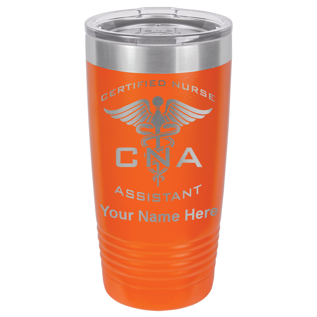 20oz Vacuum Insulated Tumbler Mug, CNA Certified Nurse Assistant, Personalized Engraving Included