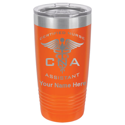 20oz Vacuum Insulated Tumbler Mug, CNA Certified Nurse Assistant, Personalized Engraving Included