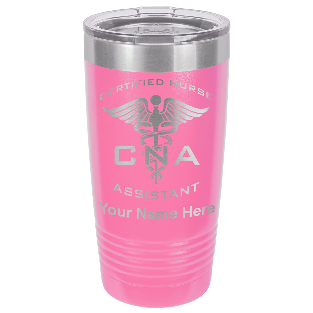 20oz Vacuum Insulated Tumbler Mug, CNA Certified Nurse Assistant, Personalized Engraving Included