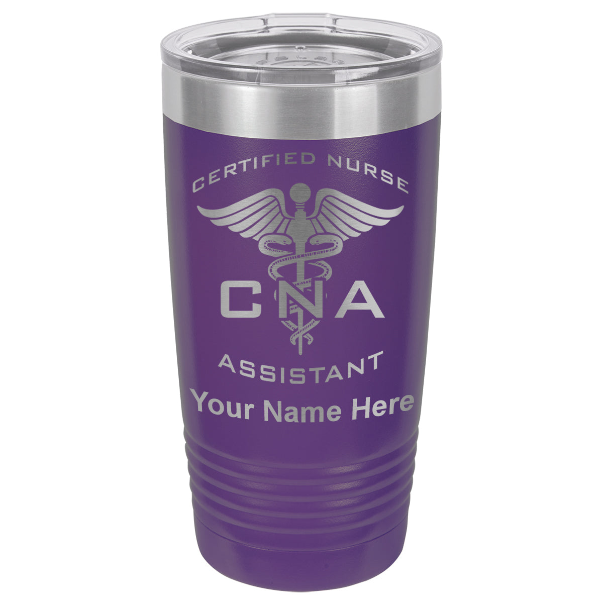 20oz Vacuum Insulated Tumbler Mug, CNA Certified Nurse Assistant, Personalized Engraving Included