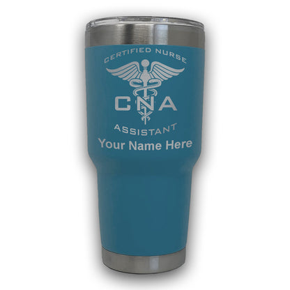 LaserGram 30oz Tumbler Mug, CNA Certified Nurse Assistant, Personalized Engraving Included