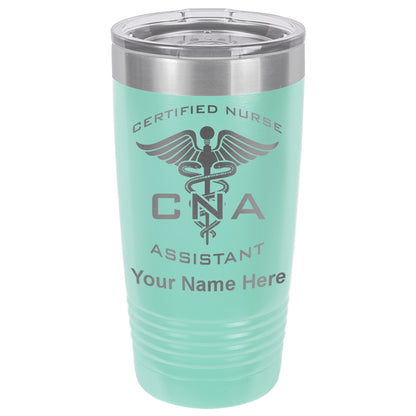 20oz Vacuum Insulated Tumbler Mug, CNA Certified Nurse Assistant, Personalized Engraving Included