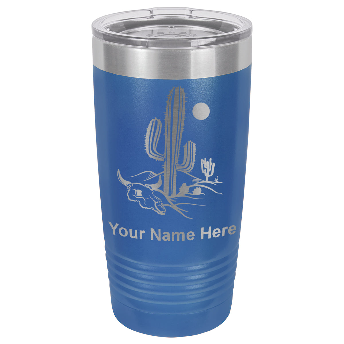 20oz Vacuum Insulated Tumbler Mug, Cactus, Personalized Engraving Included