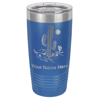 20oz Vacuum Insulated Tumbler Mug, Cactus, Personalized Engraving Included