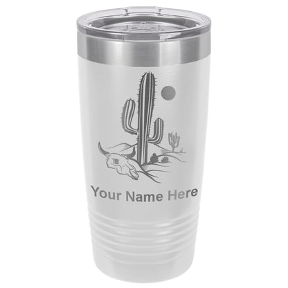 20oz Vacuum Insulated Tumbler Mug, Cactus, Personalized Engraving Included