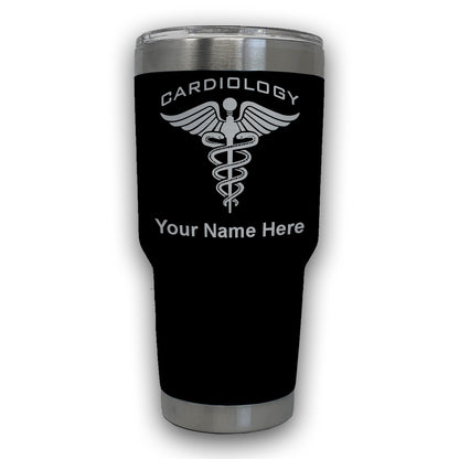 LaserGram 30oz Tumbler Mug, Cardiology, Personalized Engraving Included