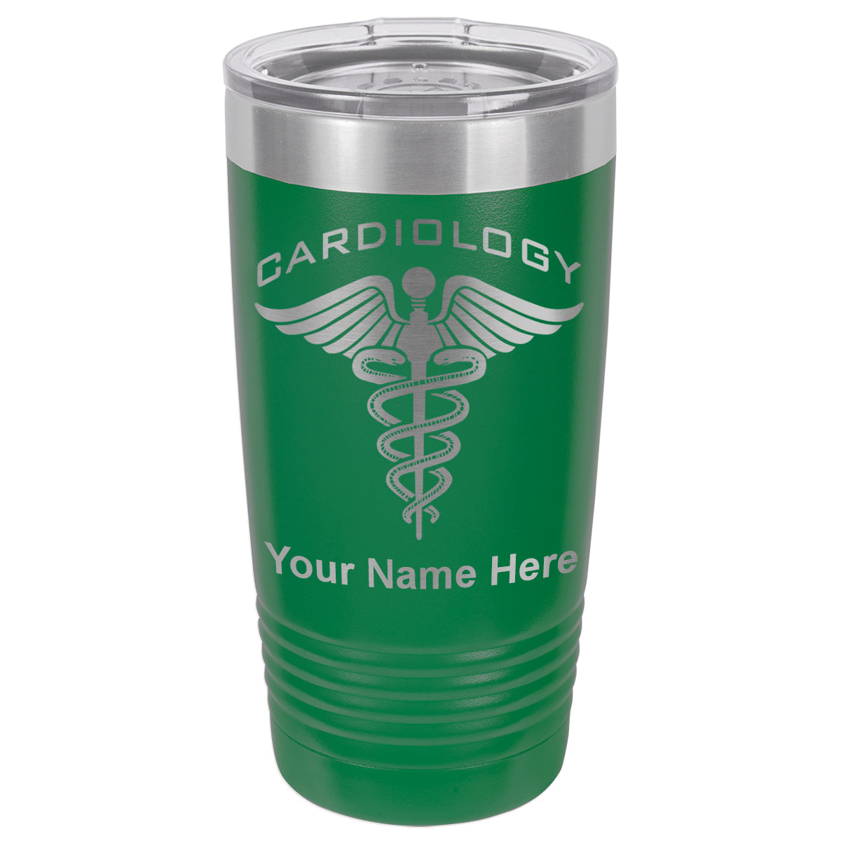 20oz Vacuum Insulated Tumbler Mug, Cardiology, Personalized Engraving Included