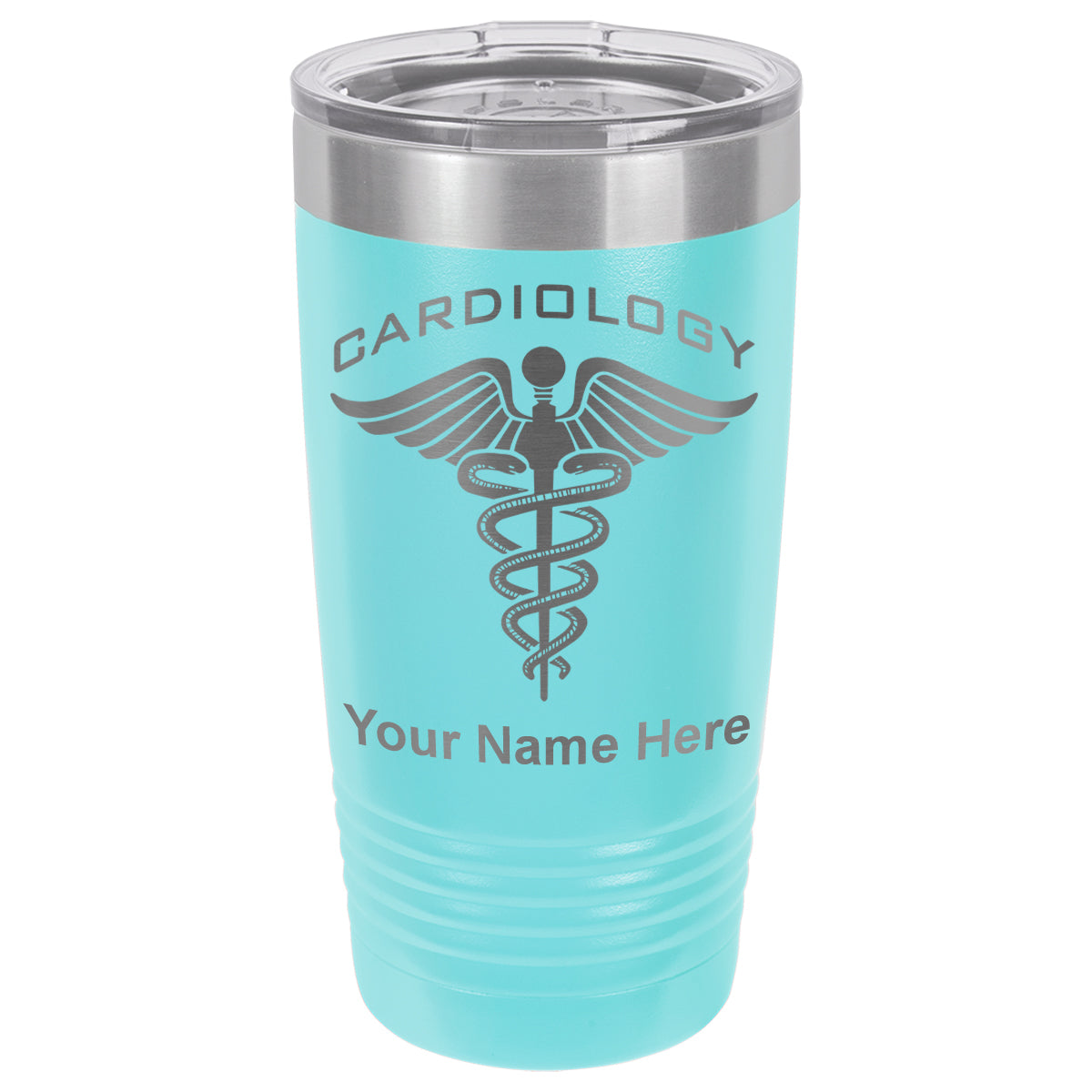 20oz Vacuum Insulated Tumbler Mug, Cardiology, Personalized Engraving Included