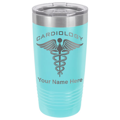 20oz Vacuum Insulated Tumbler Mug, Cardiology, Personalized Engraving Included