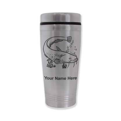 Commuter Travel Mug, Catfish, Personalized Engraving Included