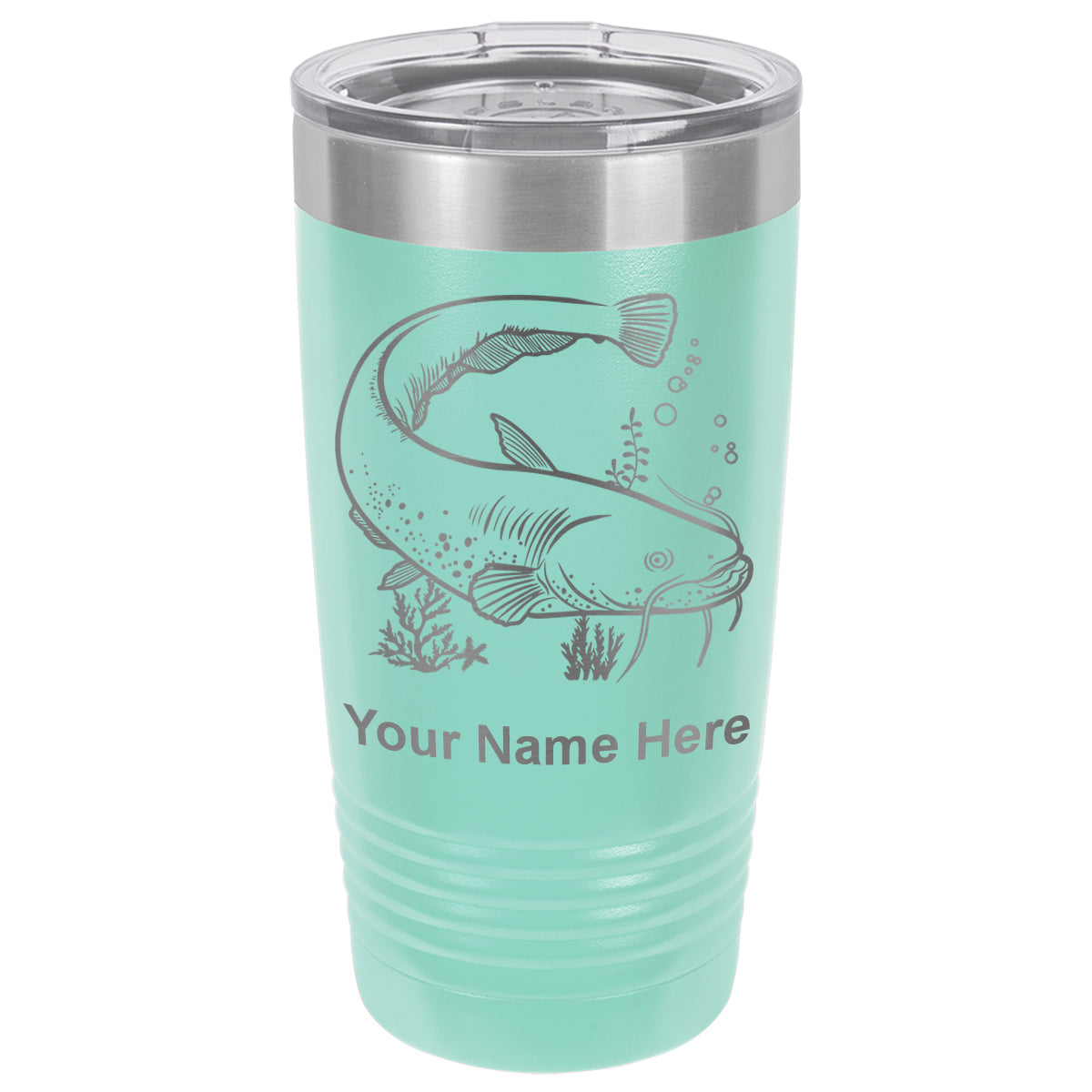 20oz Vacuum Insulated Tumbler Mug, Catfish, Personalized Engraving Included