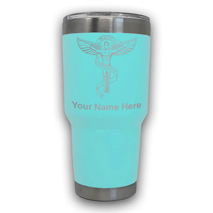 LaserGram 30oz Tumbler Mug, Chiropractic Symbol, Personalized Engraving Included