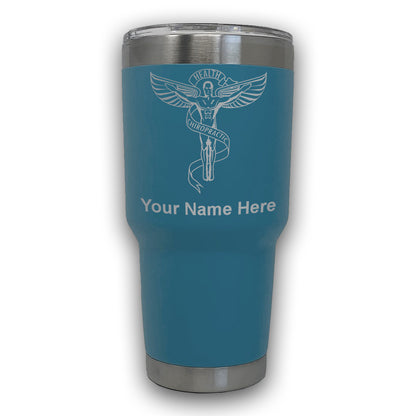 LaserGram 30oz Tumbler Mug, Chiropractic Symbol, Personalized Engraving Included
