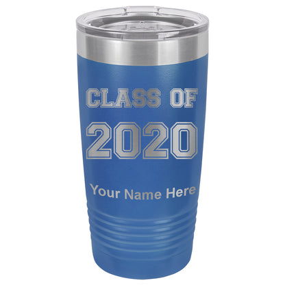 20oz Vacuum Insulated Tumbler Mug, Class of 2020, 2021, 2022, 2023 2024, 2025, Personalized Engraving Included