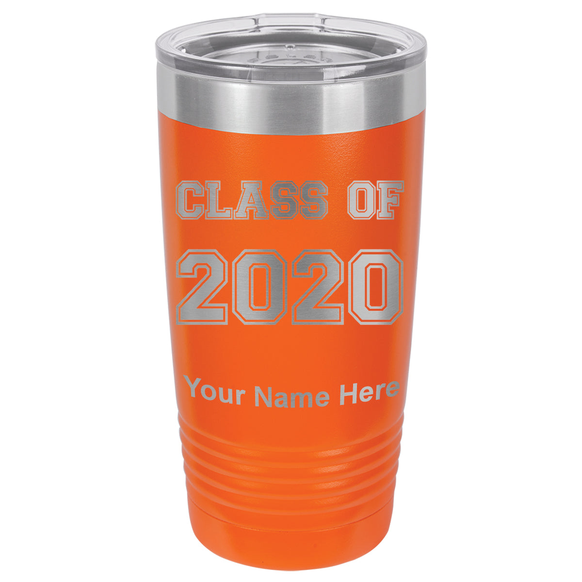20oz Vacuum Insulated Tumbler Mug, Class of 2020, 2021, 2022, 2023 2024, 2025, Personalized Engraving Included
