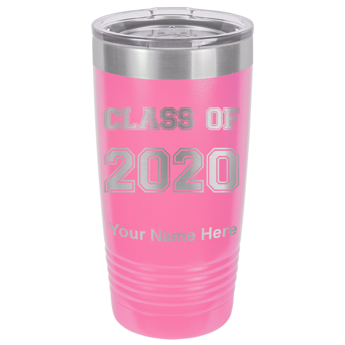 20oz Vacuum Insulated Tumbler Mug, Class of 2020, 2021, 2022, 2023 2024, 2025, Personalized Engraving Included