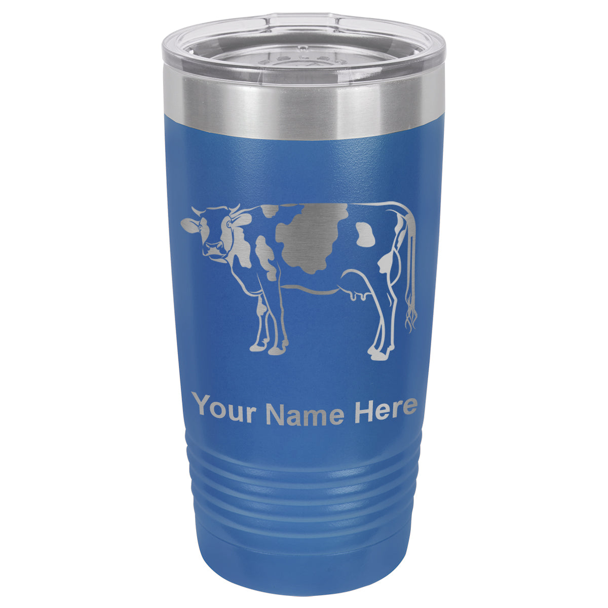 20oz Vacuum Insulated Tumbler Mug, Cow, Personalized Engraving Included