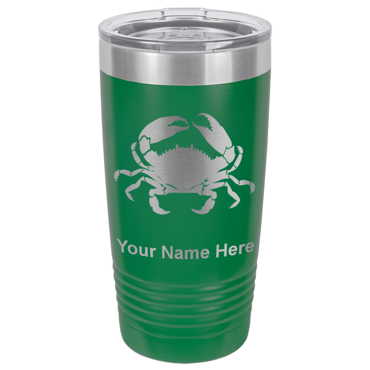 20oz Vacuum Insulated Tumbler Mug, Crab, Personalized Engraving Included