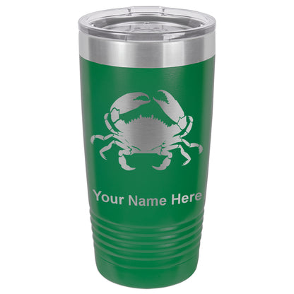 20oz Vacuum Insulated Tumbler Mug, Crab, Personalized Engraving Included
