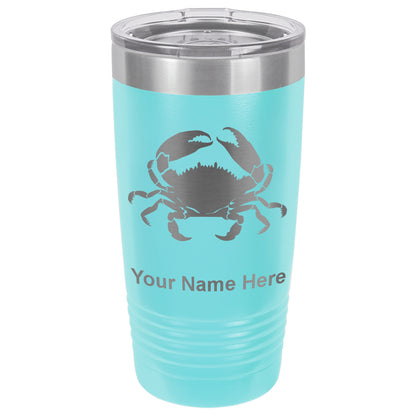 20oz Vacuum Insulated Tumbler Mug, Crab, Personalized Engraving Included