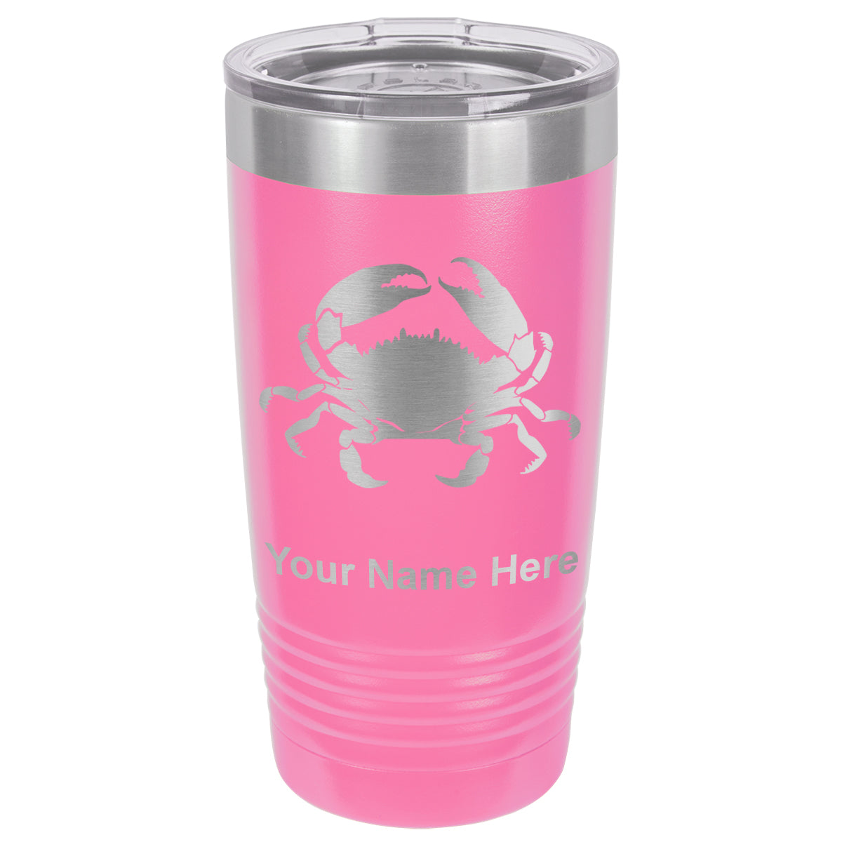 20oz Vacuum Insulated Tumbler Mug, Crab, Personalized Engraving Included
