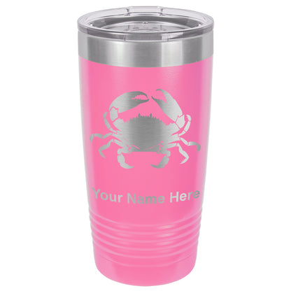 20oz Vacuum Insulated Tumbler Mug, Crab, Personalized Engraving Included