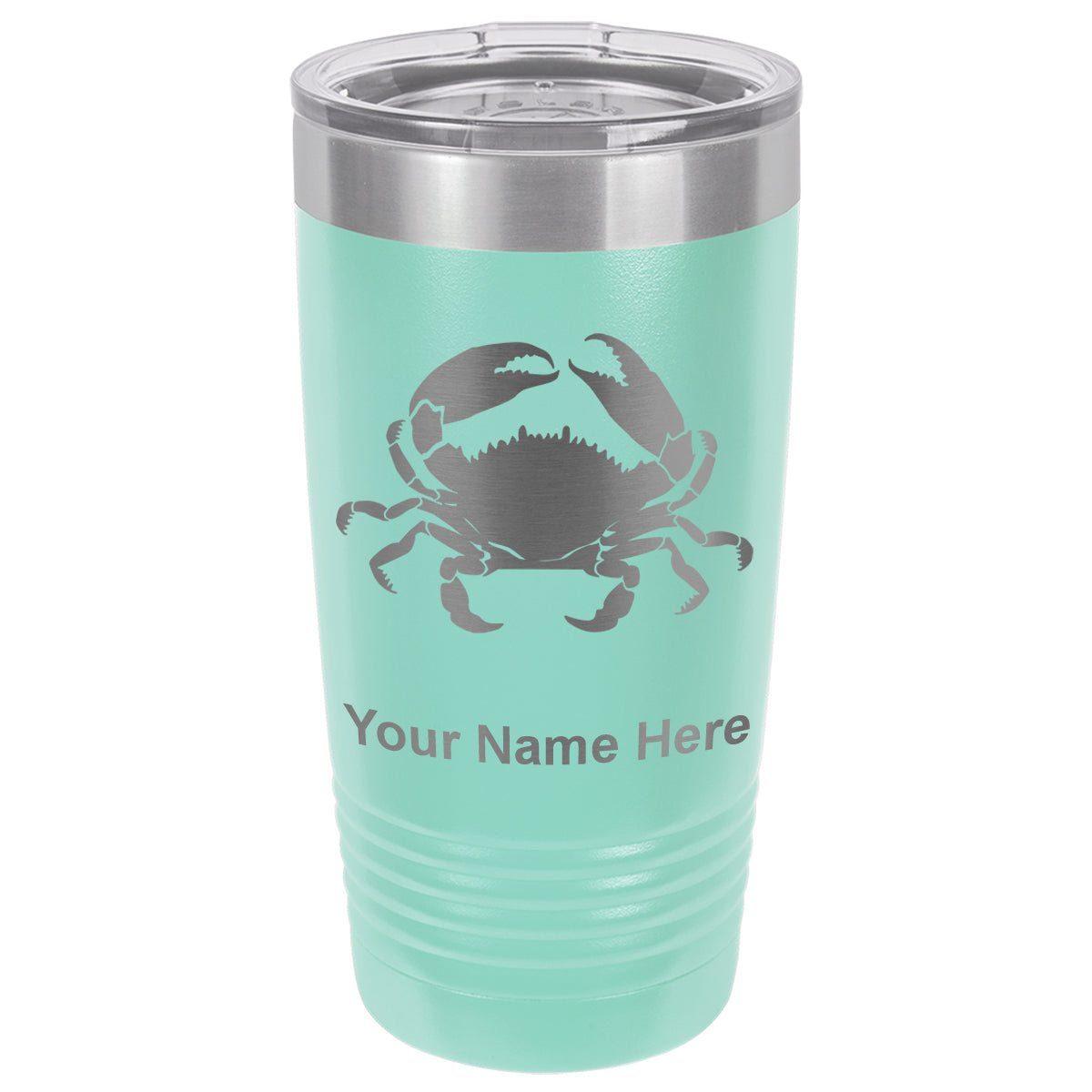 20oz Vacuum Insulated Tumbler Mug, Crab, Personalized Engraving Included