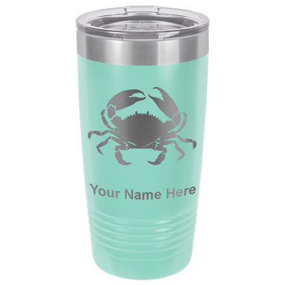 20oz Vacuum Insulated Tumbler Mug, Crab, Personalized Engraving Included