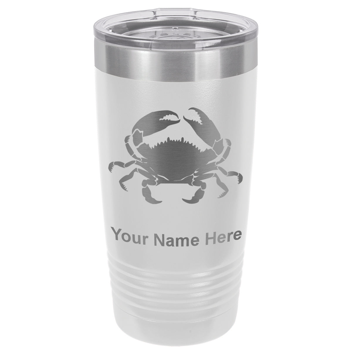 20oz Vacuum Insulated Tumbler Mug, Crab, Personalized Engraving Included