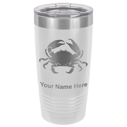 20oz Vacuum Insulated Tumbler Mug, Crab, Personalized Engraving Included