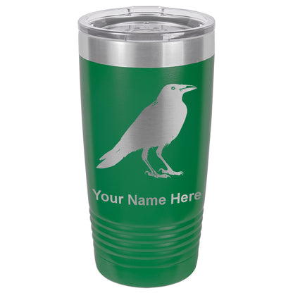 20oz Vacuum Insulated Tumbler Mug, Crow, Personalized Engraving Included