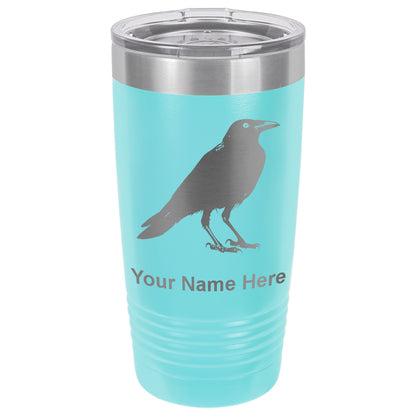 20oz Vacuum Insulated Tumbler Mug, Crow, Personalized Engraving Included
