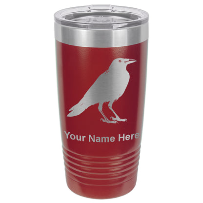 20oz Vacuum Insulated Tumbler Mug, Crow, Personalized Engraving Included