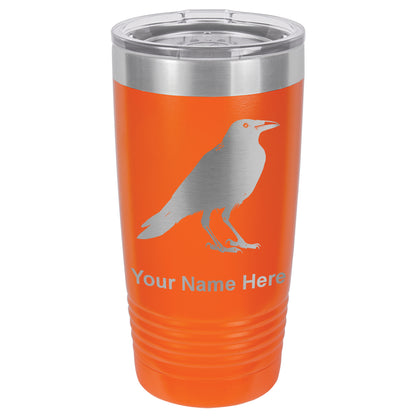 20oz Vacuum Insulated Tumbler Mug, Crow, Personalized Engraving Included