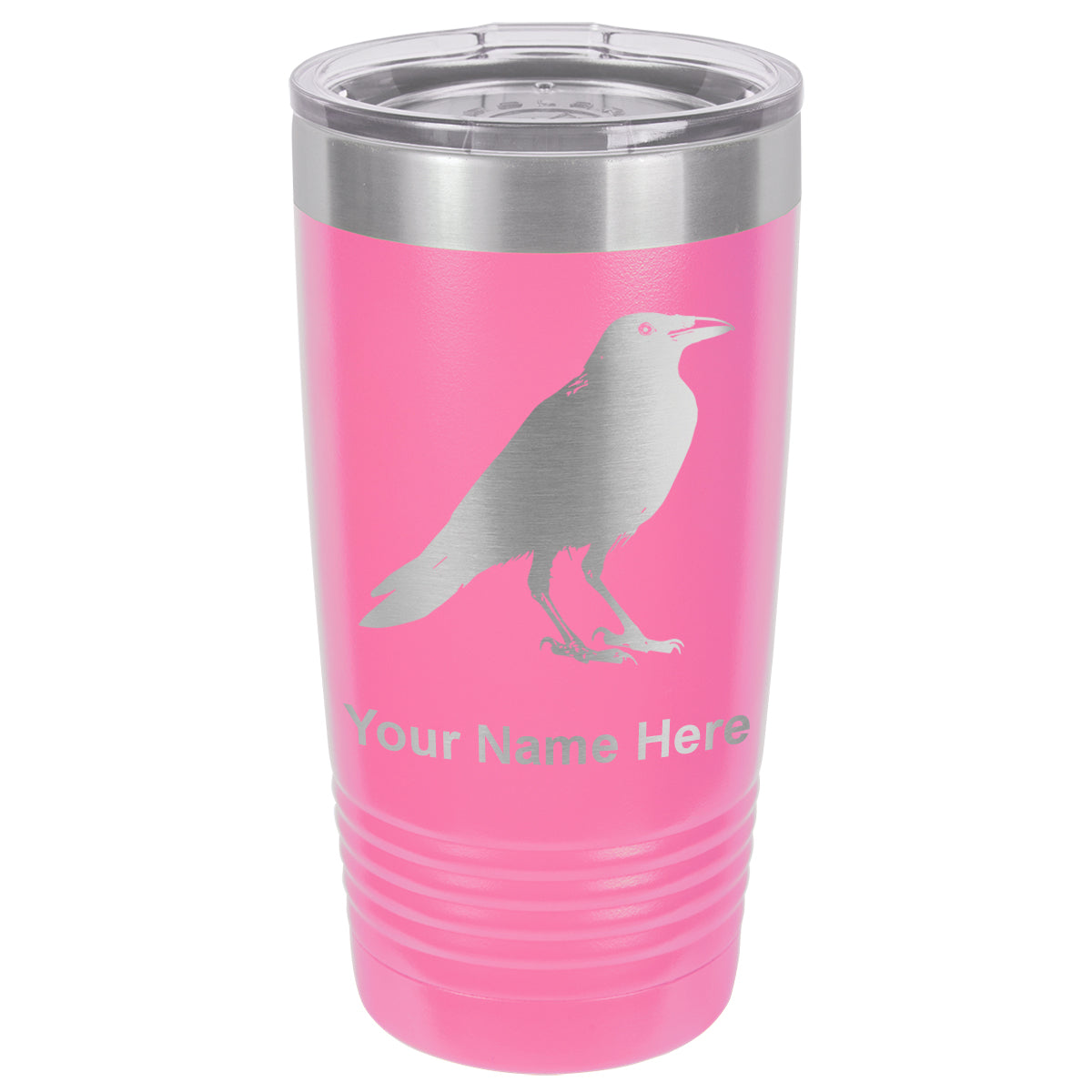 20oz Vacuum Insulated Tumbler Mug, Crow, Personalized Engraving Included