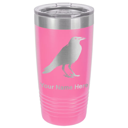 20oz Vacuum Insulated Tumbler Mug, Crow, Personalized Engraving Included