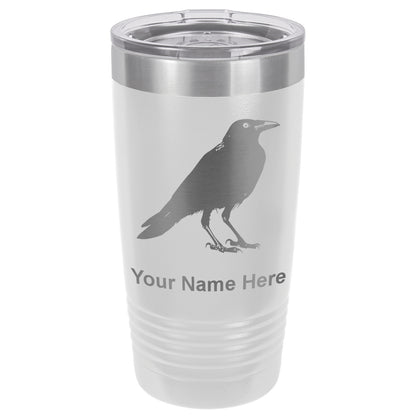 20oz Vacuum Insulated Tumbler Mug, Crow, Personalized Engraving Included