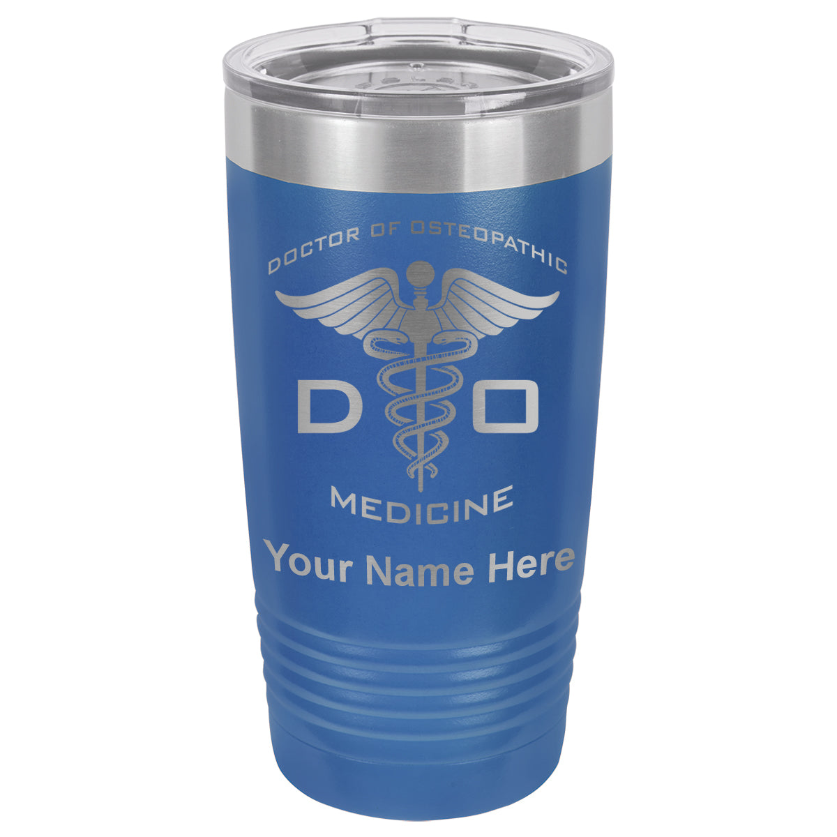 20oz Vacuum Insulated Tumbler Mug, DO Doctor of Osteopathic Medicine, Personalized Engraving Included