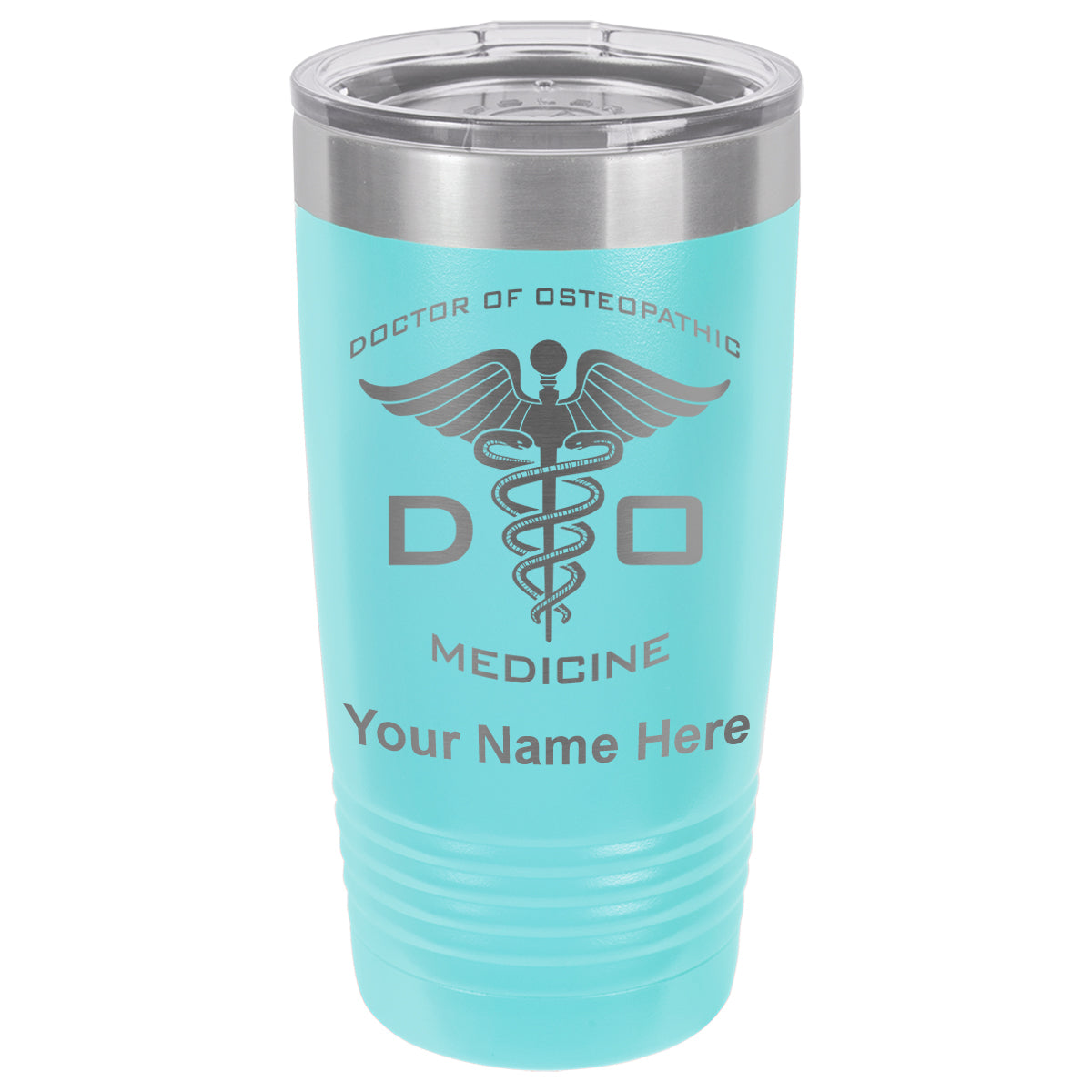 20oz Vacuum Insulated Tumbler Mug, DO Doctor of Osteopathic Medicine, Personalized Engraving Included
