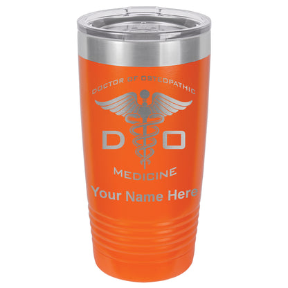20oz Vacuum Insulated Tumbler Mug, DO Doctor of Osteopathic Medicine, Personalized Engraving Included