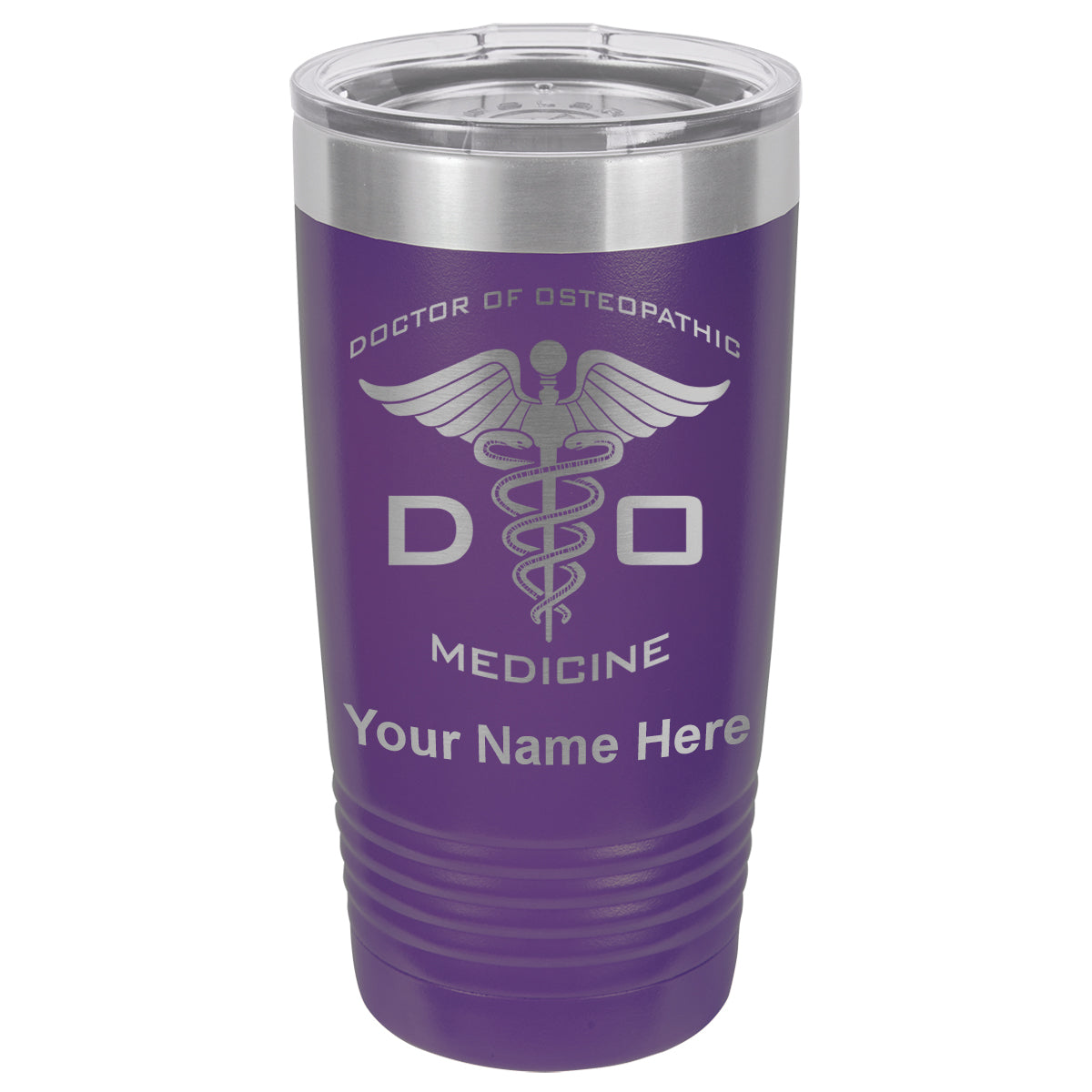 20oz Vacuum Insulated Tumbler Mug, DO Doctor of Osteopathic Medicine, Personalized Engraving Included
