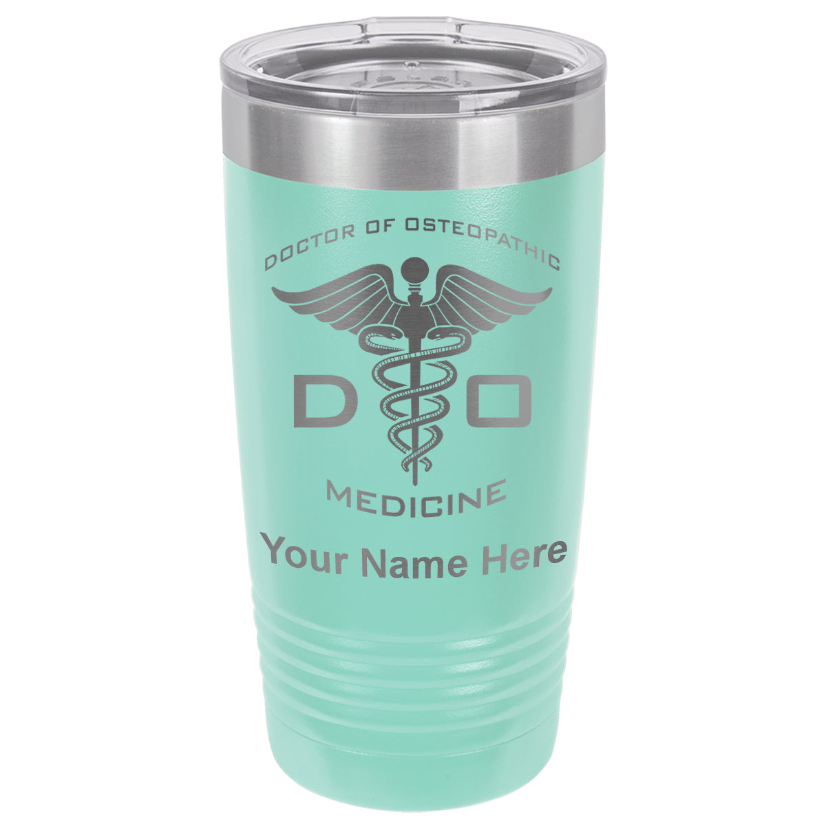 20oz Vacuum Insulated Tumbler Mug, DO Doctor of Osteopathic Medicine, Personalized Engraving Included