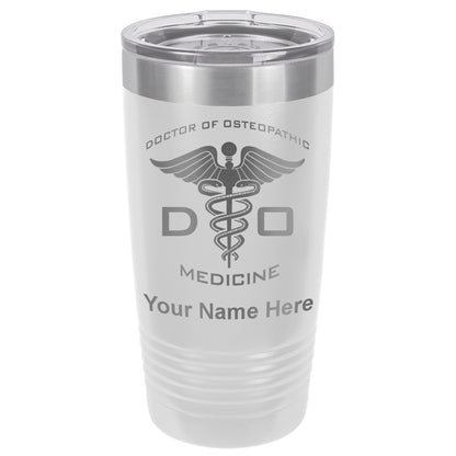 20oz Vacuum Insulated Tumbler Mug, DO Doctor of Osteopathic Medicine, Personalized Engraving Included