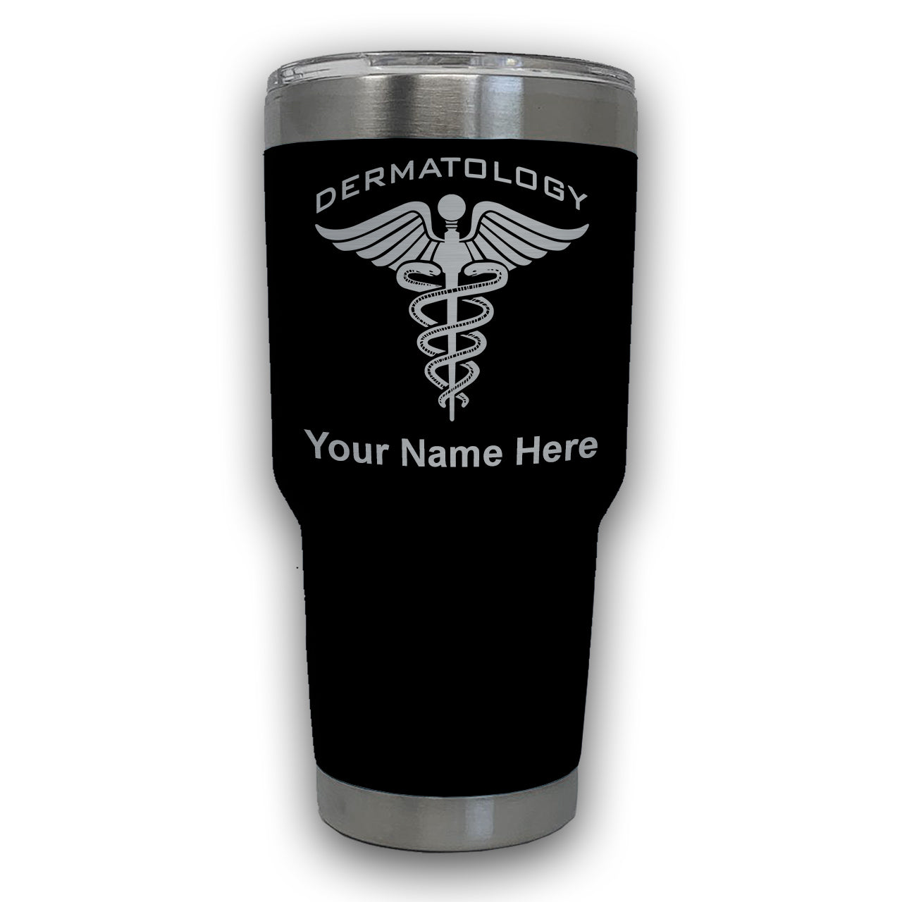 LaserGram 30oz Tumbler Mug, Dermatology, Personalized Engraving Included