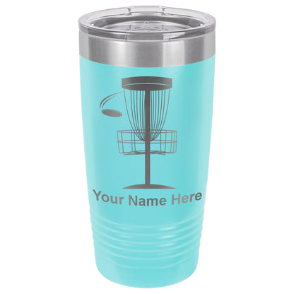 20oz Vacuum Insulated Tumbler Mug, Disc Golf, Personalized Engraving Included