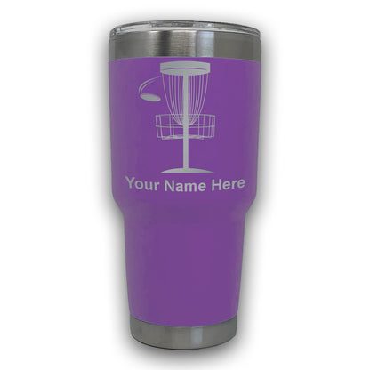 LaserGram 30oz Tumbler Mug, Disc Golf, Personalized Engraving Included