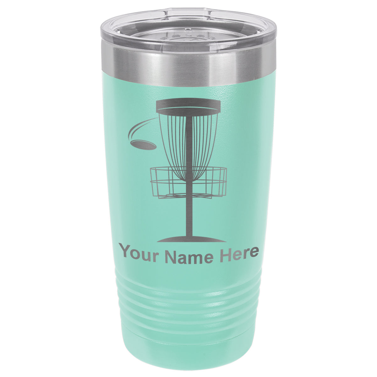 20oz Vacuum Insulated Tumbler Mug, Disc Golf, Personalized Engraving Included