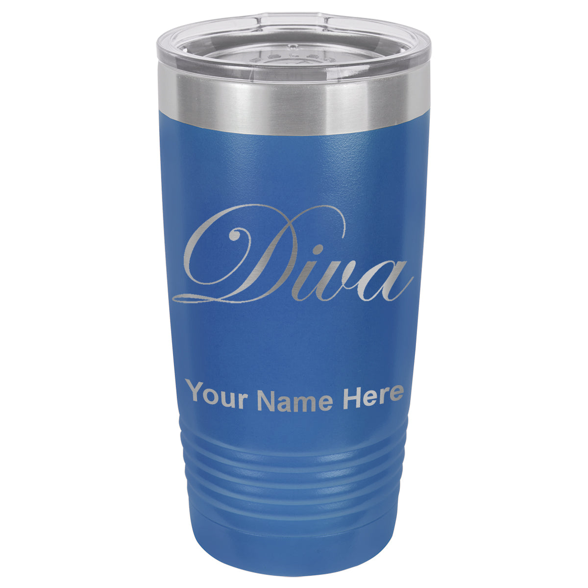 20oz Vacuum Insulated Tumbler Mug, Diva, Personalized Engraving Included