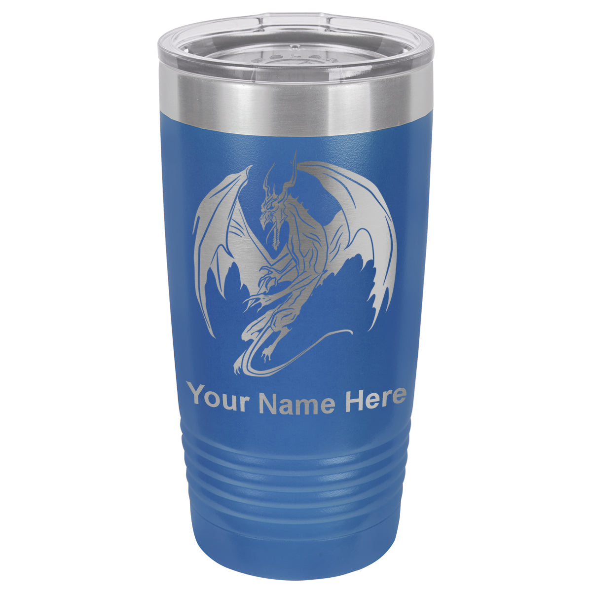 20oz Vacuum Insulated Tumbler Mug, Dragon, Personalized Engraving Included